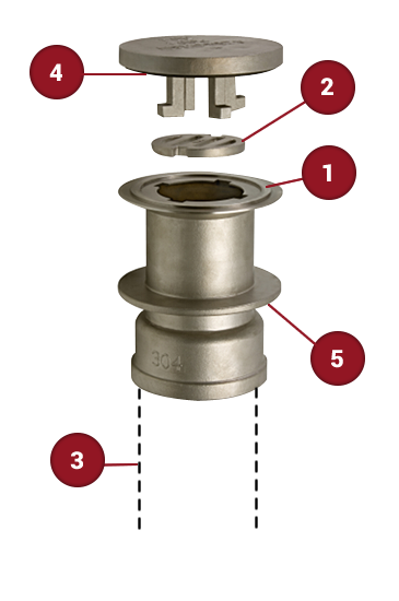 Floor Pressure Relief Valve