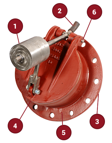 Weighted Flap Valve